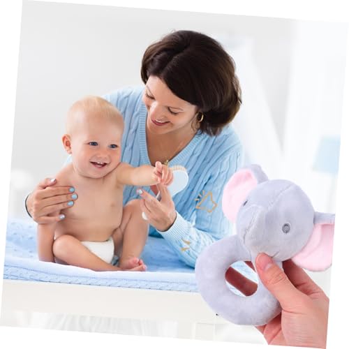 Peluche éléphant sonore pour fortifier la préhension de bébé - 3