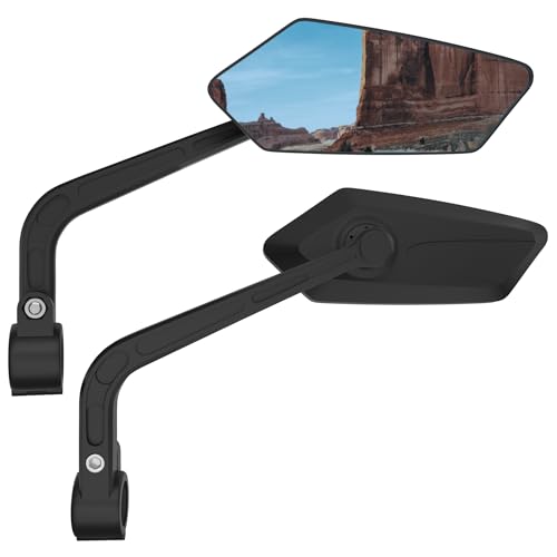 RAOOT Handlebar Bike Mirror | Blu-ray Scratch Resistant Glass Lens
