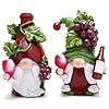 Hodao Red Wine Gnomes Decorations Home Party Figurine Collectible for Wine Enthusiasts Exquisite Handcrafted Decor for Dining Tables and Living Rooms