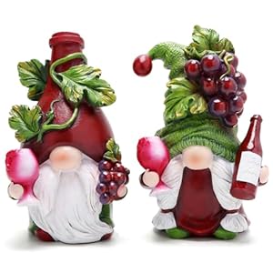 Hodao Red Wine Gnomes Decorations - Home Party Figurine - Collectible for Wine Enthusiasts - Exquisite Handcrafted Decor for Dining Tables and Living Rooms Hodao Red Wine Gnomes Decorations Home Party Figurine Collectible for Wine Enthusiasts Exquisite Handcrafted Decor for Dining Tables and Living Rooms