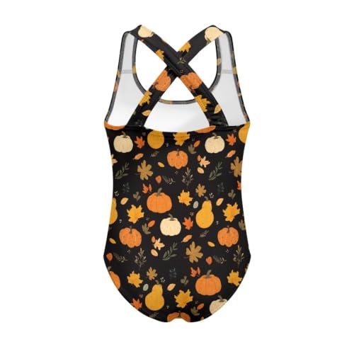 Image of Girls One Piece Swimsuits Quick Dry Beach Bathing Suit Crossback Swimwear 5-14 Years
