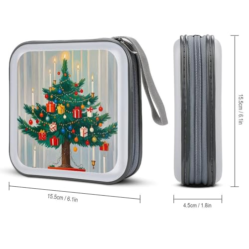 Étui à CD rigide pour 40 DVD, rangement disques maison et voyage