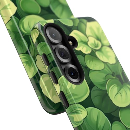 Coque Luxe Samsung S25 Motif Microgreens Vert Brillant Haute Finition - 2