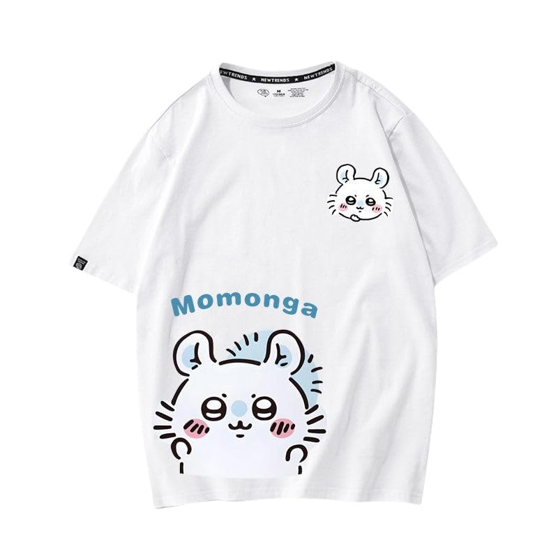 Amazon.co.jp: ちいかわ Tシャツ ハチワレ うさぎ モモンガ 半袖