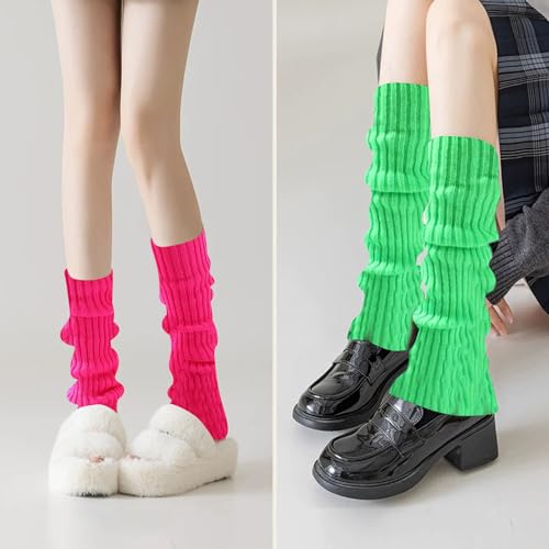 Image of 2 Pcs Leg Warmers Y2k, Leg Warmers, Y2k Accessories, Cute Kawaii Cream Legwarmers for Women Winter