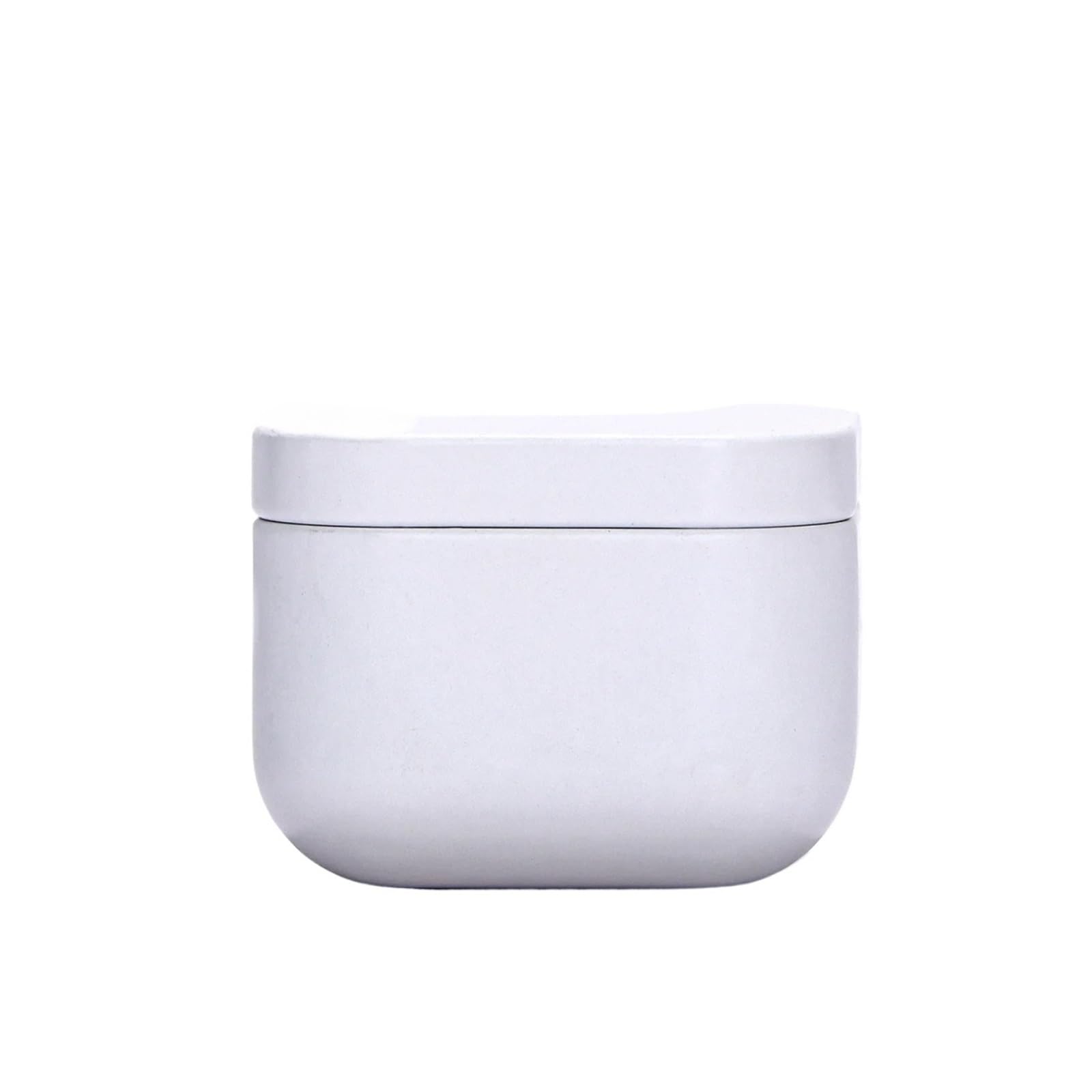 Candle Tins, Empty Square Candle Jars with Lids 12 pcs 50ml Multicolor(White)