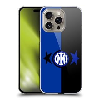 Head Case Designs Licenza Ufficiale Inter Milan Nero & Blu IM 2Stars Custodia Cover Dura per Parte Posteriore Compatibile con Apple iPhone 16 PRO