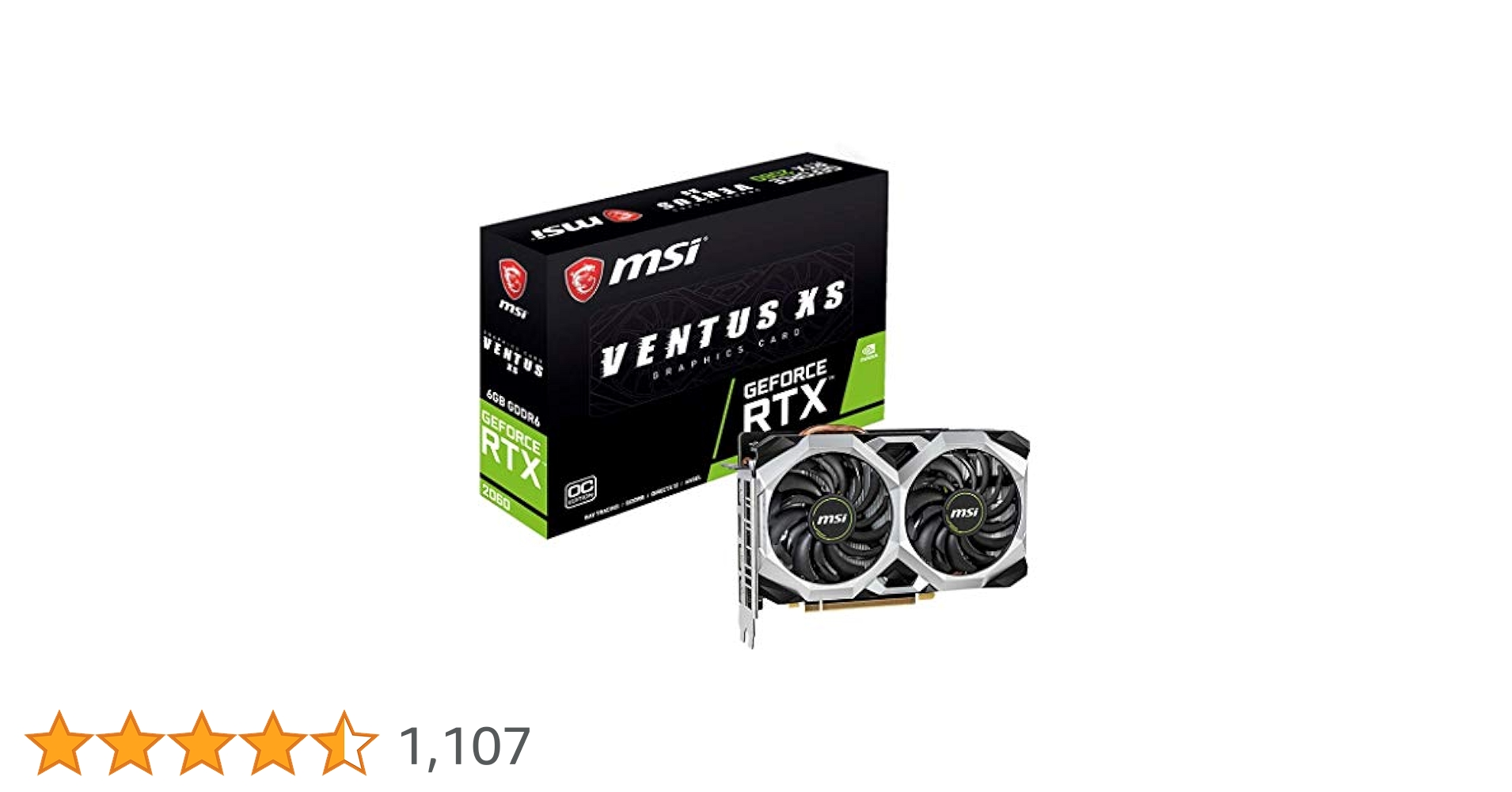 グラフィックボード・グラボ・ビデオカード MSI RTX 2060 VENTUS OC Edition 12GB GeForce RTX™ 2060 VENTUS 12G OC