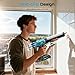 SEESII Cordless Caulking Gun, 21V Battery Powered Caulk Gun, Electric Caulking Gun w/2 x 2.0Ah Batteries, 9Pcs Caulk Remover Tool, LED Light, Auto Retract for Filling, Sealing