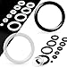 Pack of 10 Clear Silicone O-Rings (5mm (0.2