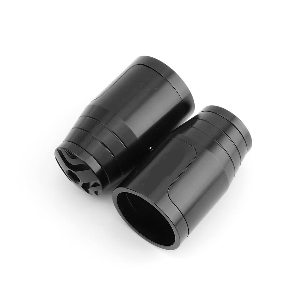 Tapones de extremo y puños CNC de aluminio negro para actualizar el manillar de Kawasaki Z1000