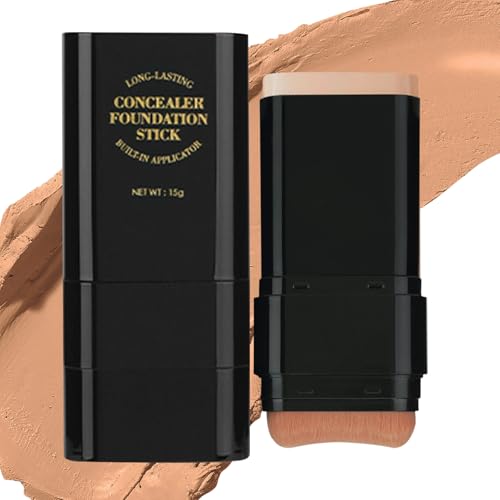 baseen barra de doble cabezal: maquillaje de cobertura total, basefacial hidratante, mezcla de corrector, herramienta de belleza portátil | baseen barra para pieles grasas Maquillaje diario