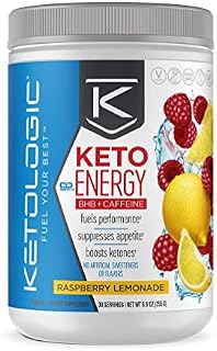 KetoLogic BHB Exogenous Ketones Powder with Caffeine | Supports Low Carb, Keto Diet