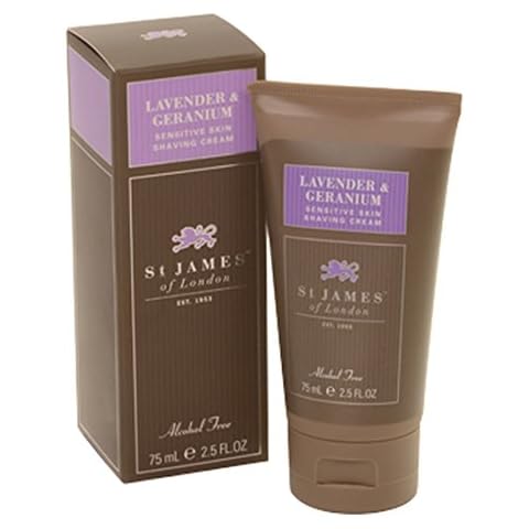 St. James of London Lavender & Geranium Shave Cream Tube Cover