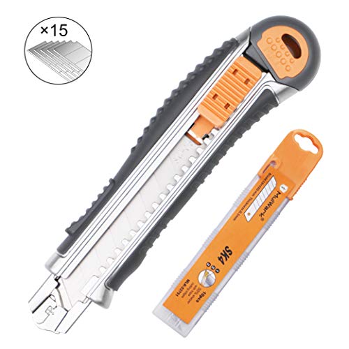 MulWark Heavy Duty Zinc-Alloy SK4 Snap-Off Easy Loading Retractable Razor Utility Knife Multi