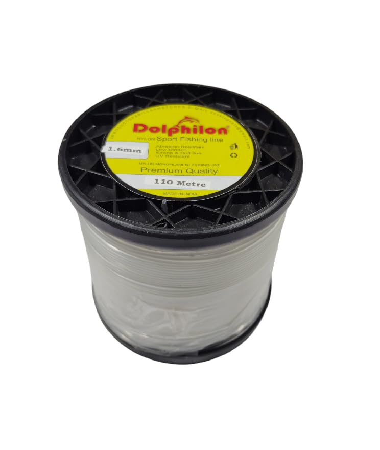 Nylon Mono Fishing LINE of 1.6 MM Diameter in Clear of 110 METRE Length (B0CR17LYLR) Amazon Price History, Amazon Price Tracker