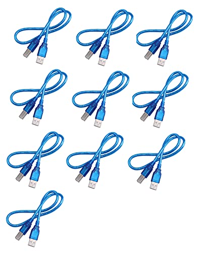 Image of Invento 10pcs 30cm UNO USB Cable Printer Type A to B Male High Speed Scanner Printer
