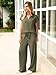 Glamaker Womens 2 Piece Loung Set Summer Two Piece Airport Matching Outfit Loose Cute Track Suit Trendy Fashion 2025(Army Green,Small)