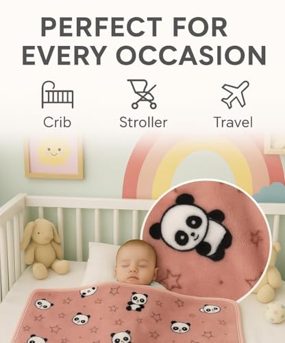 Image of PWI Supersoft Baby Blanket Wrapper for Newborn | 30x40 inches | Lightweight AC Blanket for 0-2 Years | Ultra Soft & Skin-Friendly | Pack of 1-Brown