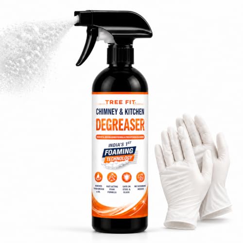 Image of Chimney & Kitchen Degreaser Spray | India's 1st Foaming Technology | Heavy Duty Grease & Oil Remover | Multi Purpose Cleaner for Chimney, Stove, Gas Hob, Oven & Kitchen Surfaces