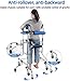 Walker Children with Cerebral Palsy, Portable Medical Walker for Disabled Adults/Seniors Rehabilitation Training Walking Frame with Height Adjustable Mobility Aids Walkerlue(Walker for Seniors)