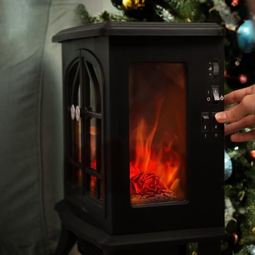 Cheminée électrique sur pied Cecotec ReadyWarm 2000 Flames chauffage d'appoint 2000W 25m2 - 5
