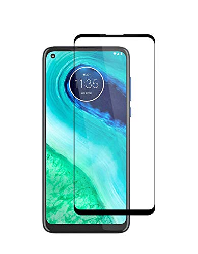 FanTing para Motorola Moto G9 Plus Protector de Pantalla,[dureza 9H,Cobertura Total,Sin Burbujas],Membrana de Vidrio Templado Resistente a los arañazos para Motorola Moto G9 Plus-Negro(1 Pieza)