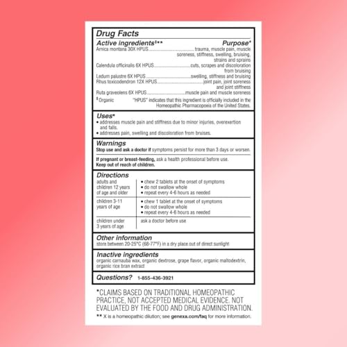 image for Genexa Arnica for Pain Relief | Alleviate Muscle & Joint Pain, Sorenes