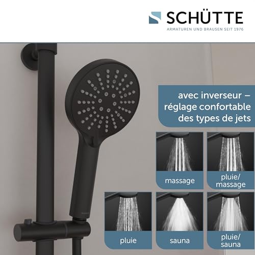 SCHÜTTE MADURA FRESH Ensemble de Douche Premium Noir Mat aux Finitions d'Exception - 3