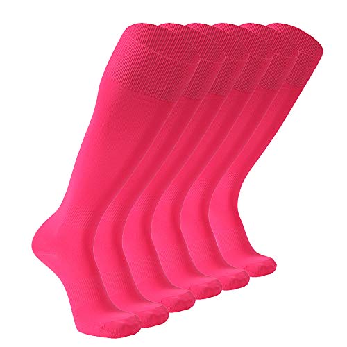 Soccer Socks, FOOTPLUS Men Women Over Knee High School Uniform Socks Team Baseball