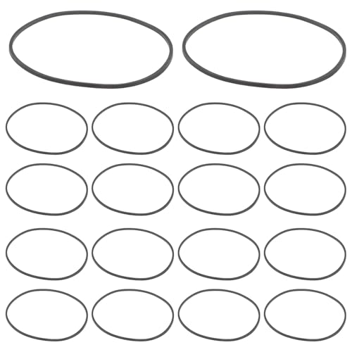 HOUDERCO Correas de Casete Cuadradas 2 MM, 20 Unidades para Mantenimiento de Grabadoras de Cinta y Reproductores de DVD Portátiles