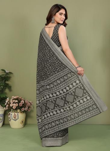 Image of Yashika Women's Georgette Saree with Blouse Piece for Traditional Ethinic Wear Sari