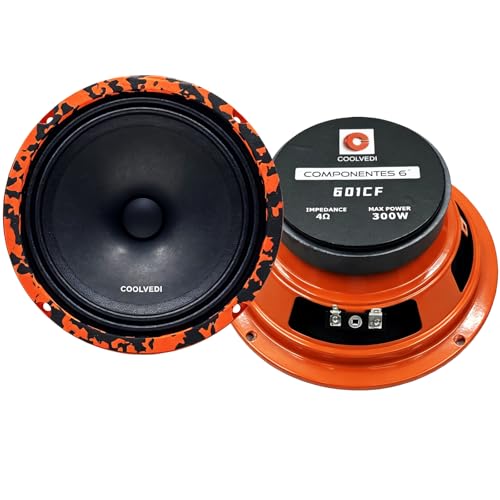 Audio 601CF6.5-inch300-watt 4-ohm Professional mid-Range Speaker, 2 Units