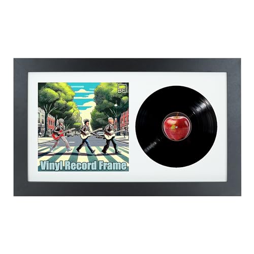 12" `Record Double Vinyl LP Record and Album Cover Frame With White Mount Memorabilia Wall Display - Image 3