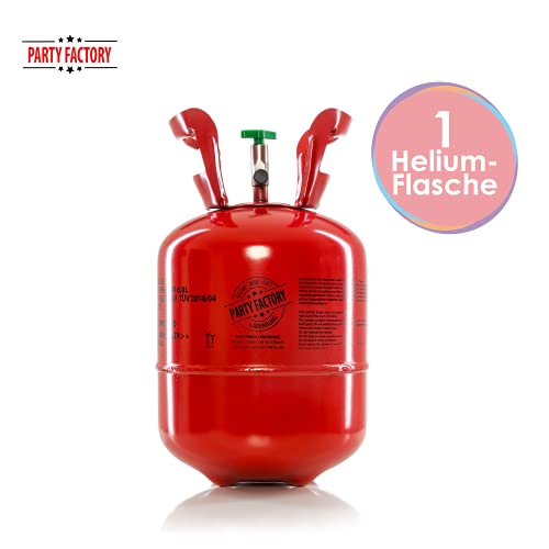 Ballongas Party Factory Helium für 30 Luftballons inklusive 30 Ballons
