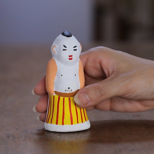 Amazon.co.jp: 尾崎人形 化粧まわしのお相撲さん 土鈴 : おもちゃ