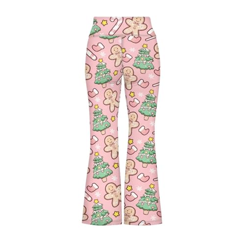 Kids Flared Yoga Pants Casual Bootcut High Waisted Leggings Lightweight Soft Sweatpants for Girls 5-14Y2