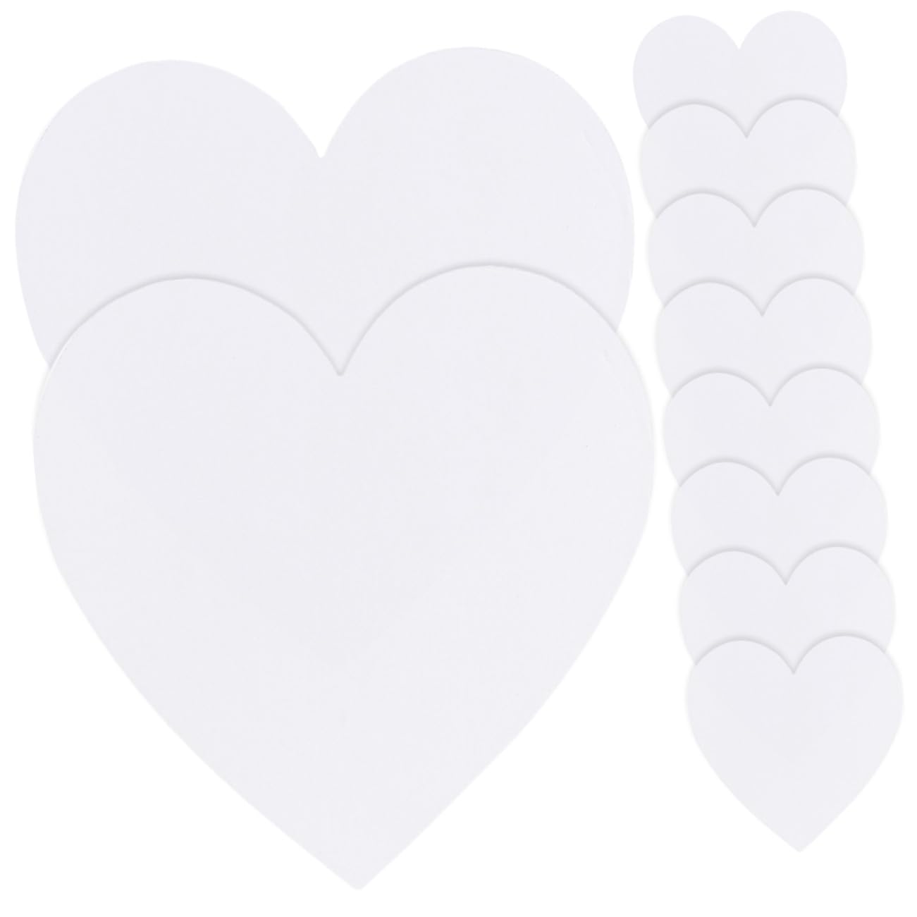 Tablero de pintura de algodón en corazón y bordes redondeados