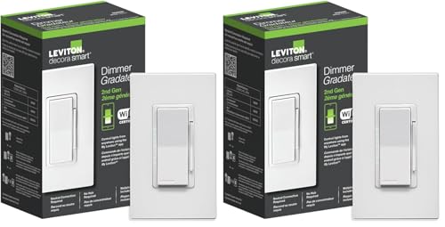 Leviton Decora Smart Dimmer Switch, Wi-Fi 2nd Gen, Neutral Wire R...