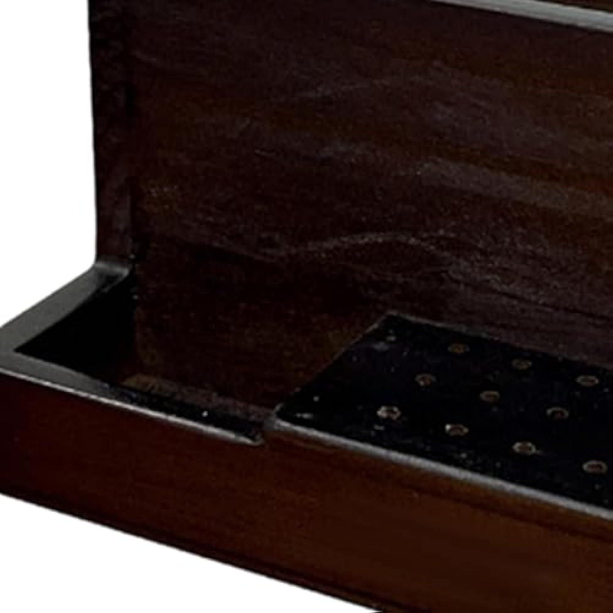 Wooden Nail Drill Holder Box Organizer for Desktop