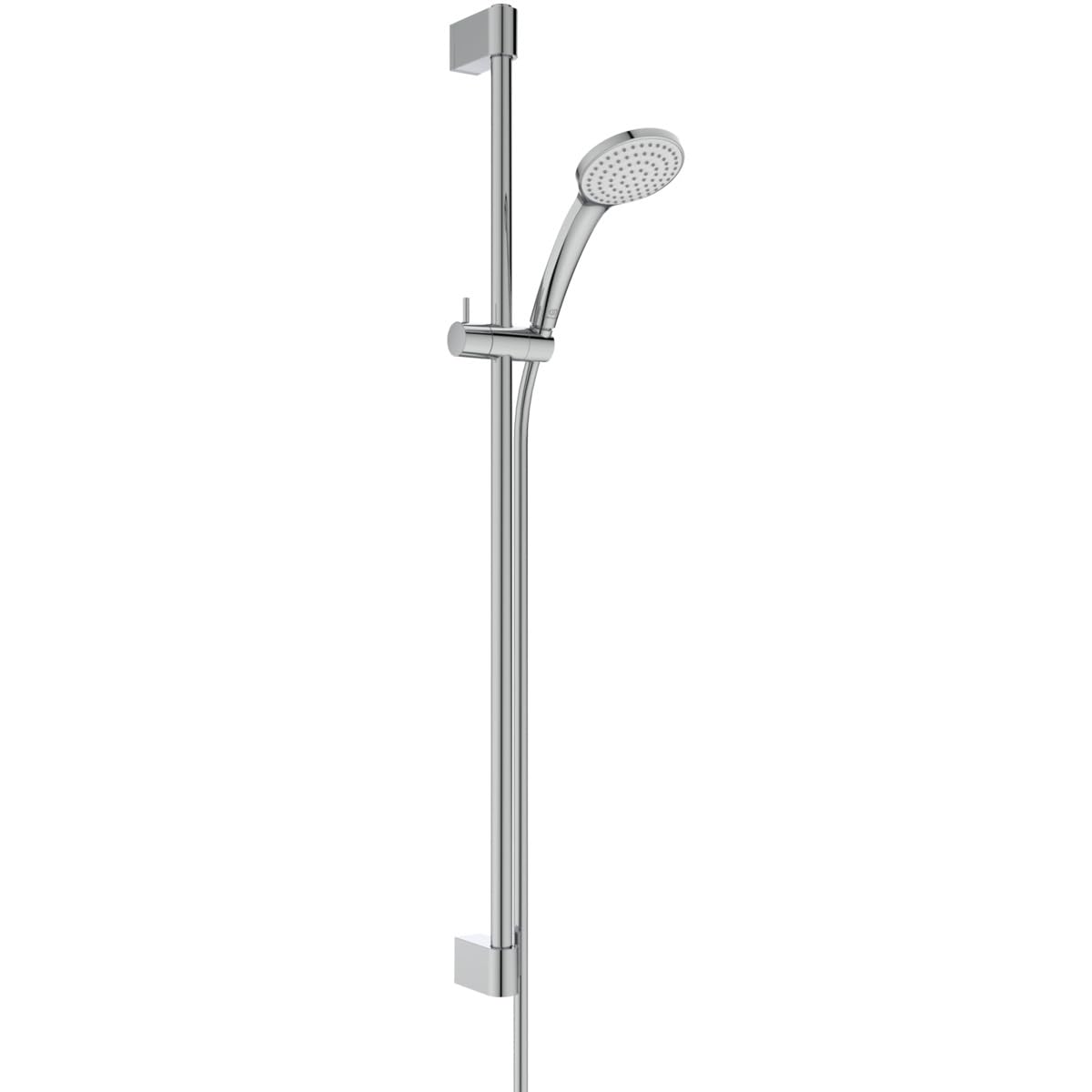 Ideal Standard Idealrain Juego de ducha de 944 mm, ducha B9402AA – Cromo | Ducha de mano de 1 función, boquillas EasyClean , soporte de ducha ajustable, soporte de pared regulable en altura, BE404AA