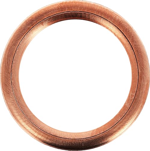 Restagraf – Junta de drenaje de cobre redondo – Diam. 14 x 20 x 2 mm. Compatible con un gran número de vehículos y motores. Ref. 7371 – Bolsa de 10