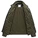 Pursky Men's Hooded Military Jacket Work Outwear Fall Fashion Winter Warm Big And Tall Jackets XL Army Green