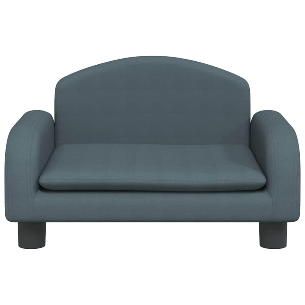 Cuccia per cani in tessuto con imbottitura in schiuma, stabile struttura in pino, antiscivolo, per cani di piccola taglia, cuccioli e anziani, grigio scuro, 50 x 40 x 30 cm, comodo posto per