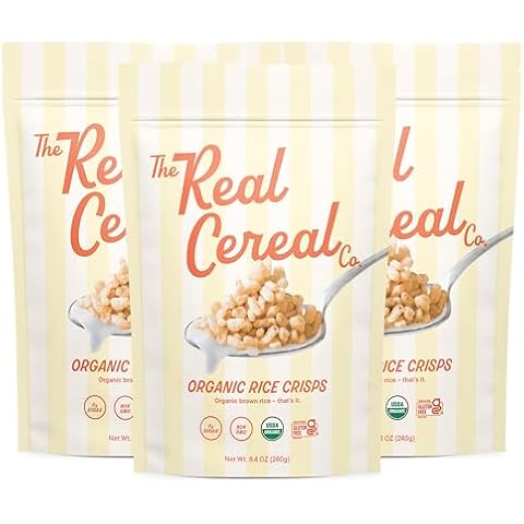 The Real Cereal Company, Organic Brown Rice Crisps Cereal 3-Pack Cover