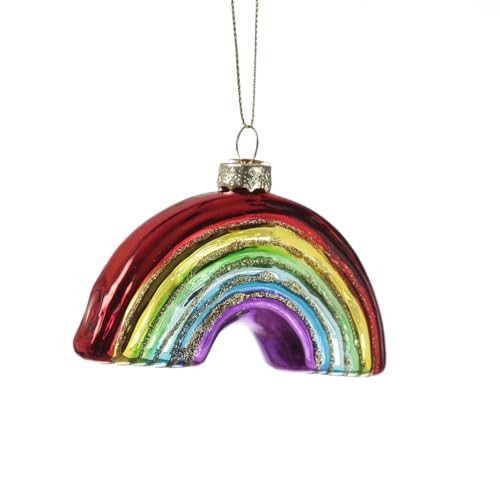 MARELIDA Weihnachtsbaumschmuck Regenbogen Christbaumschmuck aus Glas...
