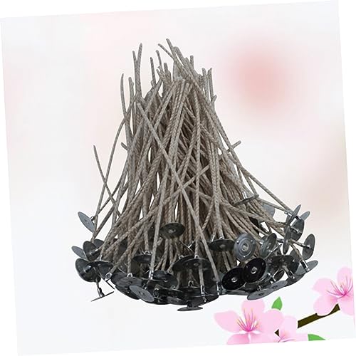 100 unidades de bases pre-enceradas para mechas de vela miniatura 7