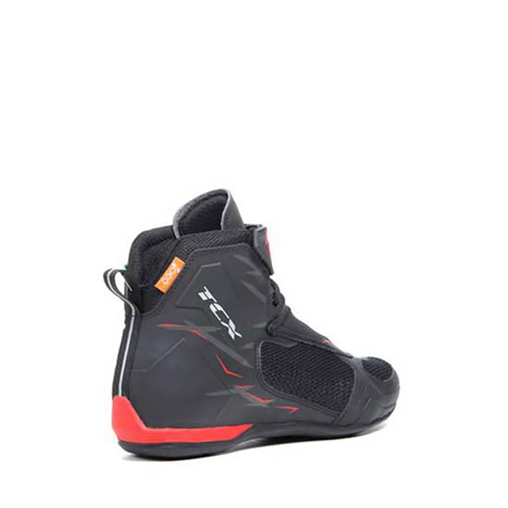 TCX R04d Air zapatillas de moto para hombre, transpirables y versátiles, parte superior de malla con revestimiento termofusible, cordones y cierre de velcroHombre