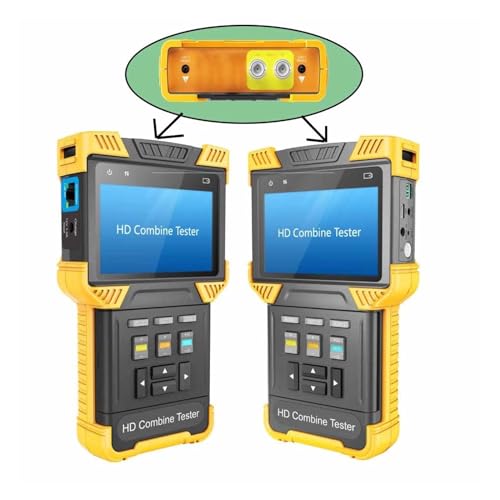 Probador de CCTV 5 en 1 con decodificación H.265 4K y medidor de potencia de fibra óptica 5