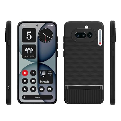 Image of Shockproof Case Compatible with Nothing Phone (4a) 5G | Full Camera Protection | TPU Flexible Back Cover for Nothing Phone (4a) 5G (Matte Black)
